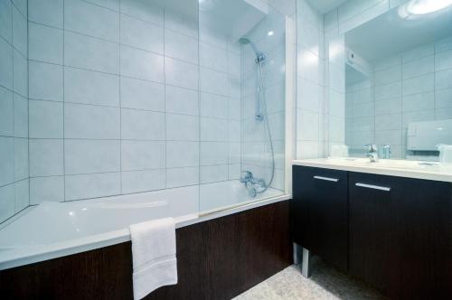 Koupelna v ubytování Comfort Aparthotel Mutzig Portes d'Alsace