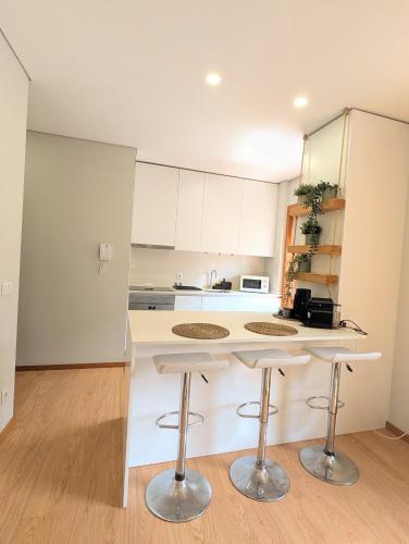 1C Apartamento encantador a 3 minutos da praia