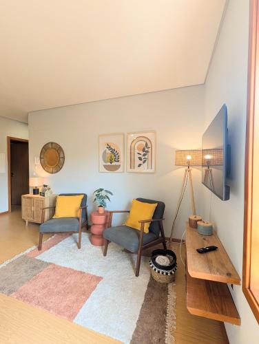 2E Apartamento encantador a 3 minutos da praia
