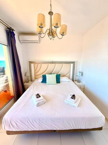 Large Deluxe Front Sea View Apartment Benalbeach