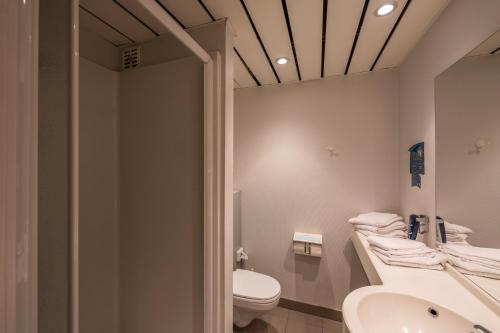 een badkamer met een toilet en een wastafel bij Vayamundo Houffalize in Houffalize