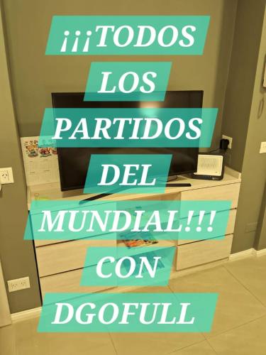 a sign that saysocios los parhados del municipactualonpool at Torre Esmeralda 740 in Buenos Aires