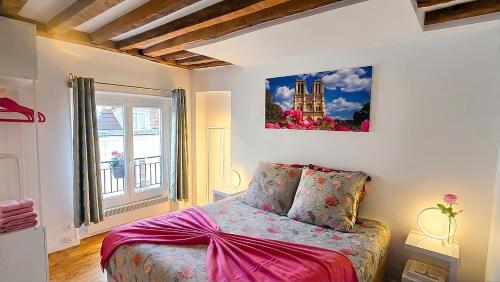 Casalionelparis 1820 Flat with elevator, Queen bed, portable AC, near Le Louvre