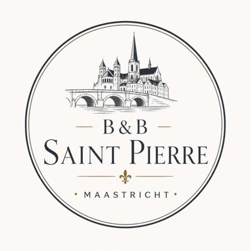 a black and white logo for aant pierre merchant at B&B Saint Pierre in Maastricht