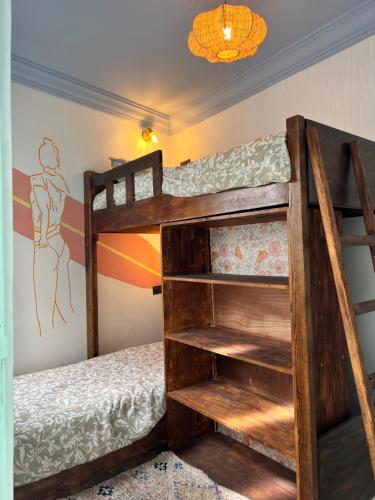 a bunk bed in a room with a bunk bedscribed at windora essaouira in Essaouira
