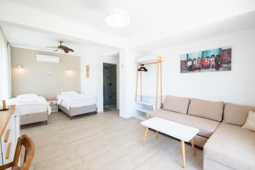 Postel nebo postele na pokoji v ubytování Hideaway