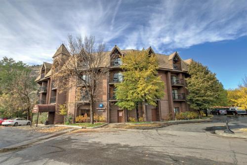 an apartment building on a street in front of a road at Durango Resort 1BR Apartment in Durango