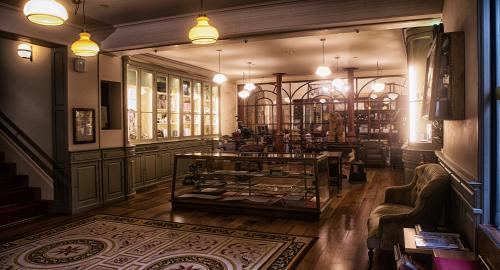 Coin salon dans l'établissement Porto A.S. 1829 Hotel