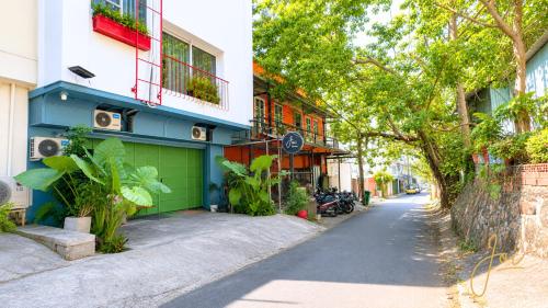 a street in a city with a building at Joi Home Beachfront in Vung Tau