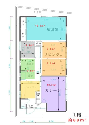 東京浅草に近い広々な物件羽田成田へ便利なアクセス1日1組限定