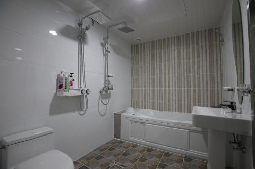 Koupelna v ubytování Inca Motel