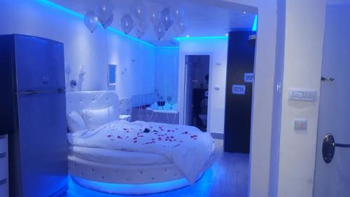 Postelja oz. postelje v sobi nastanitve Jordan luxury suite