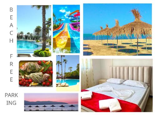 QUE SERA SERA BEACH South Durres Golem FREE PARKING near beach waterpark seafood