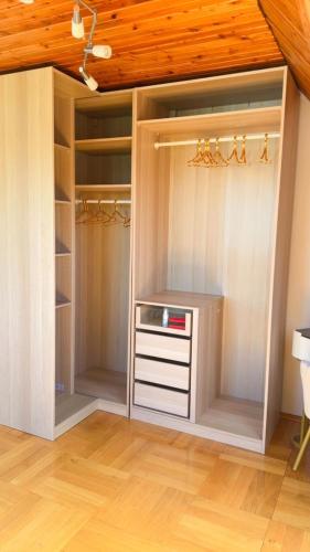 a walk in closet with two closets at Your home in Gohrisch in Kurort Gohrisch
