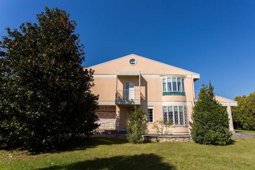 a large house with a tree in front of it at Villa Magnolia in Ioannina