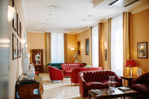 Posezení v ubytování Hotel Villa Traiano