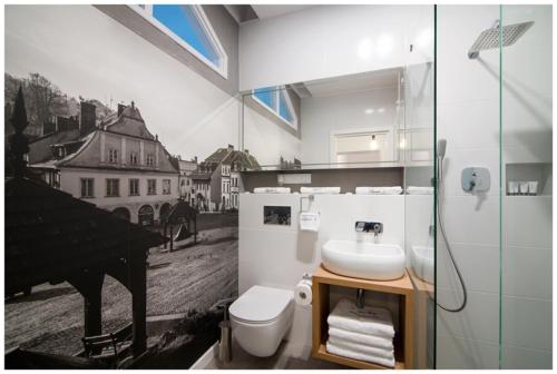 Kúpeľňa v ubytovaní Apartamenty Rynek3 , Kazimierz Dolny