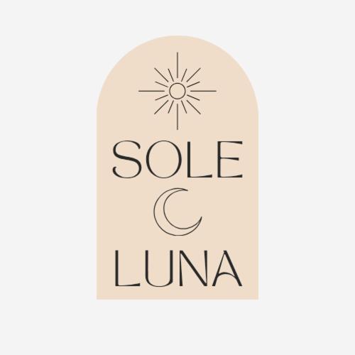 a sale label with a sun and cuna at Sole e Luna in San Vito