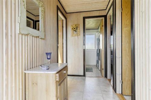a hallway of a house with a counter and a doorway at SL203-Slagelse-Strandvaenget-46 in Slagelse