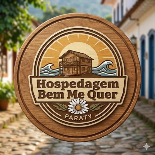 a sign for a hogippenben me queer party at Bem Me Quer - Hospedagem in Trindade