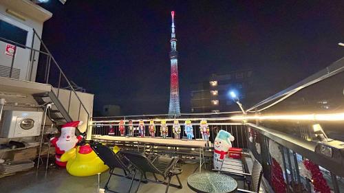 Skytree車站徒步5分 Tokyo東京夜景 機場直達 帶廚房 洗衣機 電梯4