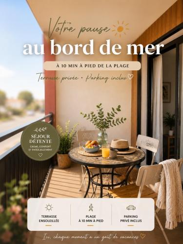 Biscawai Bisca Séjour détente dans un logement cosy avec terrasse ensoleillée, proche plage