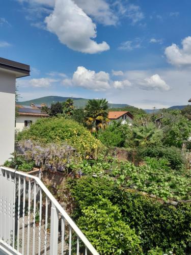 a view from the balcony of a house at Cortile Fiorito Bed and Breakfast mini appartamento in Gorizia