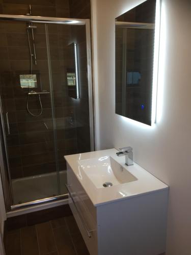 Bathroom sa Willow Court Farm Studio West & Petting Farm, 8 mins to Legoland & Windsor, 15 mins to Lapland UK