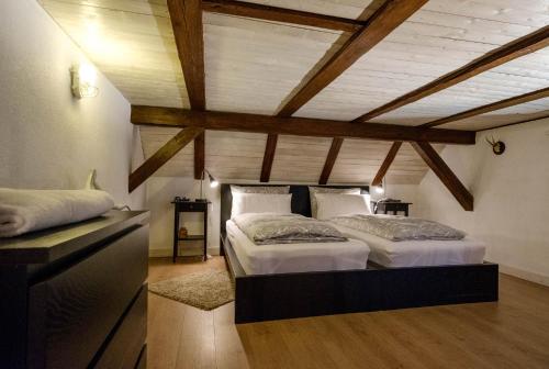 Ένα ή περισσότερα κρεβάτια σε δωμάτιο στο Apartment Bleibe
