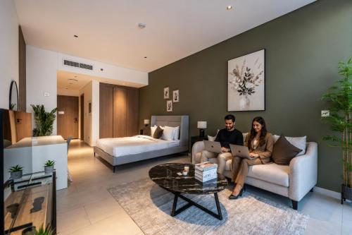 HAVN - New Studio Business Bay, Burj Khalifa View
