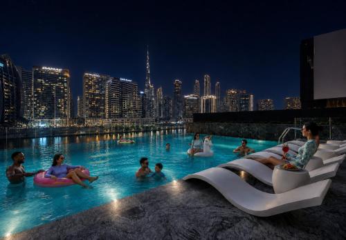 HAVN - Studio in Business Bay, Burj Khalifa View