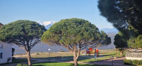 Au bord de l'eau mer, lac et Canigou à Barcarès, piscine et climatisation, magnifique vue !