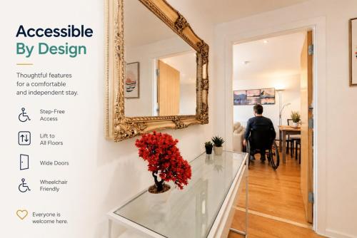 Sidemersey Livings- Convenient and Accessible 1-Bedroom Flat with a View, Central Liverpool photo 26