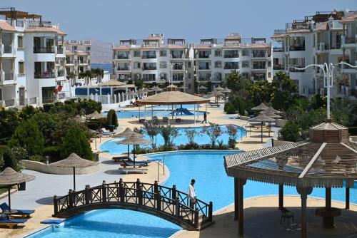 a view of the pool at a resort at Sharm Hills Elite Suite in Sharm El Sheikh
