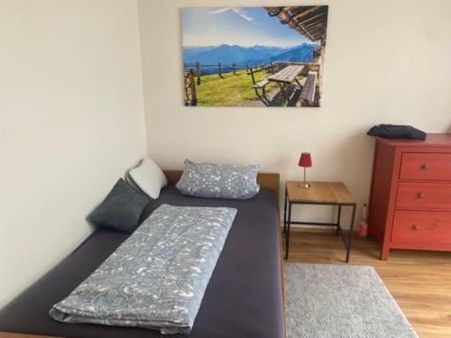 Postel nebo postele na pokoji v ubytování Ferienwohnung Bacher 2