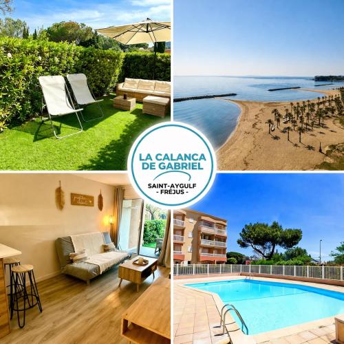 - LA CALANCA DE GABRIEL - jardin privé, mer à 100m, piscine, climatisation, parking, à Saint-Aygulf- Tout à pied