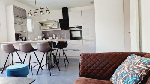 Le Lounge, maison avec terrasse proche plage