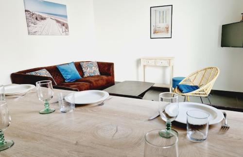 Le Lounge, maison avec terrasse proche plage