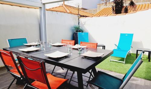 Le Lounge, maison avec terrasse proche plage