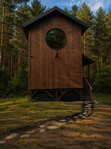 Prywatne leśne SPA w drewnianym domku niedaleko Warszawa
