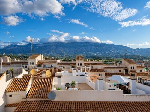 a view from the roof of a house at Penthouse with Sea and Mountain view by NRAS in Altea