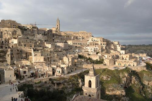 a group of buildings on top of a mountain at Hotel La Pergola in Rionero in Vulture