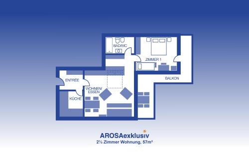 a floor plan of an acs academy at tumonums tumonums university at Edelweiss in Arosa