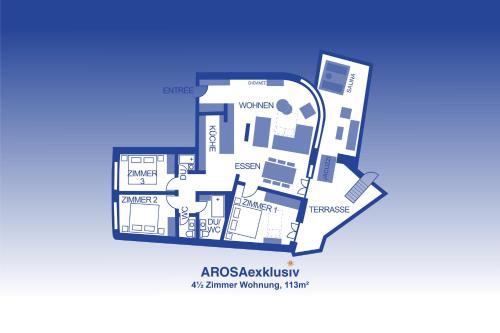 a floor plan of acrs academy melbourne floorplan at Terra Alpina in Arosa