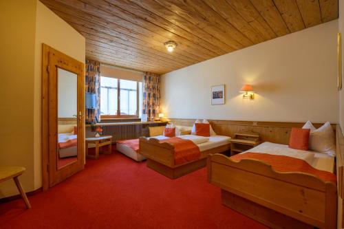 Katil atau katil-katil dalam bilik di Hotel Hoyacker Hof