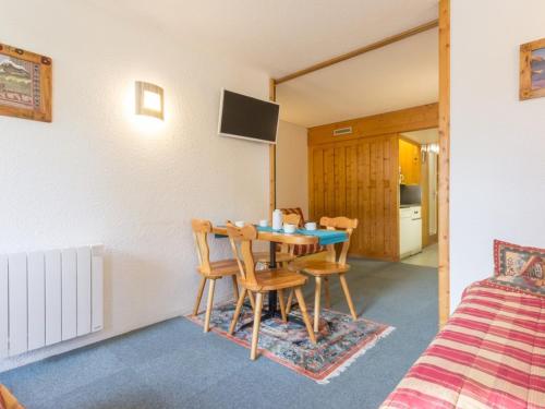 Studio 4 pers, ski aux pieds, balcon, Les Arcs