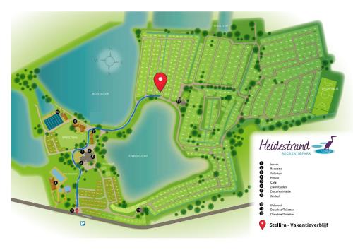a map of the hicksborough site at Stellira - Vakantieverblijf in Zonhoven