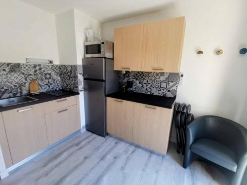Studio cabine climatisé proche plage - 4 pers.