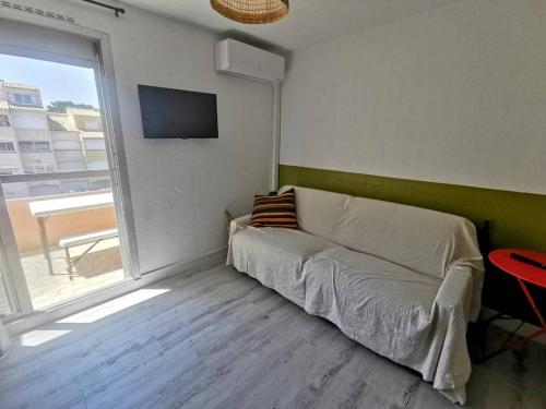 Studio cabine climatisé proche plage - 4 pers.