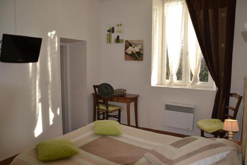 Postel nebo postele na pokoji v ubytování Mas De Sylvereal